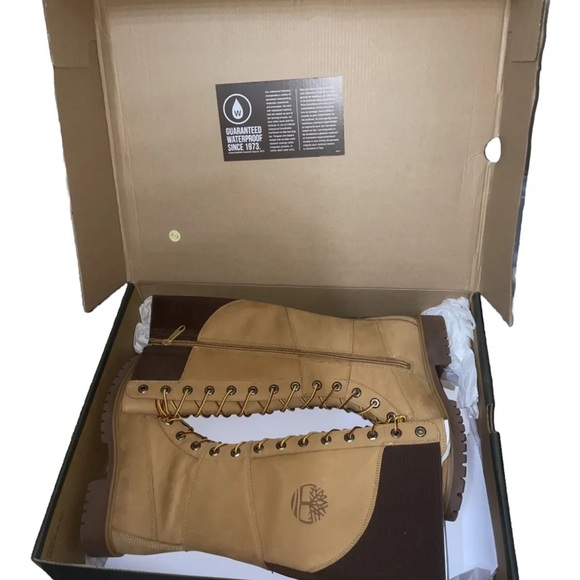 Timberland Women's Jayne 14inch Knee High Wheat W/proof Leather Boots A2DBM 6.5M - Picture 2 of 5